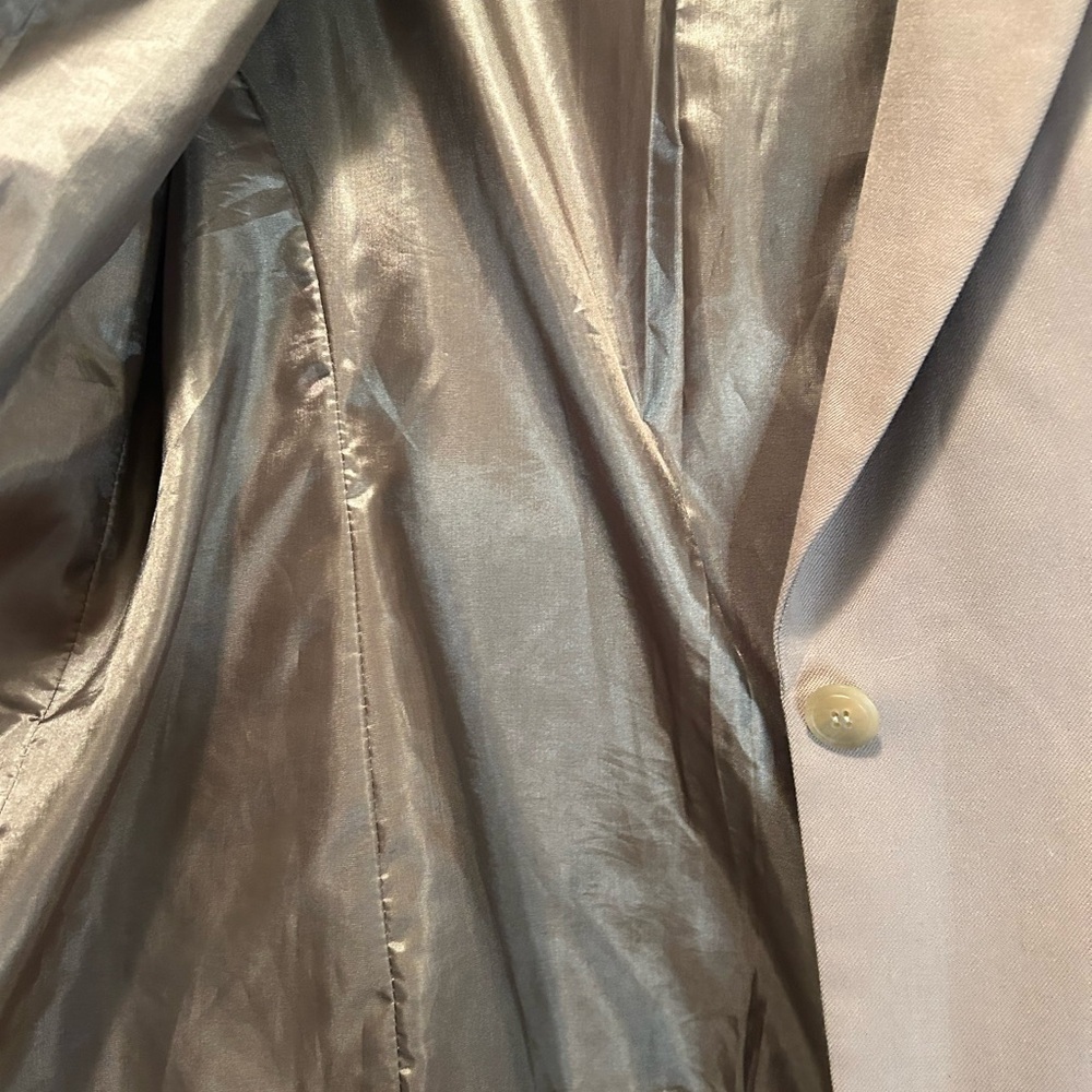 Pendleton 100% Virgin Wool Blazer Tan Career Jacket Lined Classic Women’s 12P - Picture 4 of 9